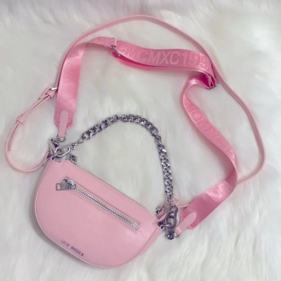 Steve Madden Cobraa Pink Crossbody New Excellent Condition - Picture 15 of 16